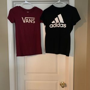 Vans and Adidas T-Shirts